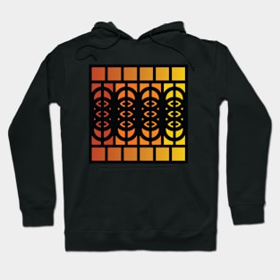 “Dimensional Cloning” - V.4 Orange - (Geometric Art) (Dimensions) - Doc Labs Hoodie